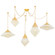 Angelique Five Light Chandelier in Vintage Polished Brass (68|383-59-VPB) Angelique Five Light Chandelier in Vintage Polished Brass (68|383-59-VPB)