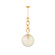 Nessa One Light Pendant in Vintage Brass (68|374-13-VB)