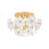 Hygea Four Light Flush Mount in Gold Leaf (68|367-04-GL)