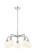 Downtown Urban LED Chandelier in Polished Chrome (405|516-5CR-PC-G1217-6WV)