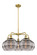 Downtown Urban LED Chandelier in Brushed Brass (405|516-5CR-BB-G556-10SM)