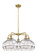 Downtown Urban LED Chandelier in Brushed Brass (405|516-5CR-BB-G556-10CL)