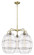 Ballston LED Chandelier in Antique Brass (405|516-5CR-AB-G557-10CL)
