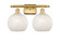 Ballston LED Bath Vanity in Satin Gold (405|516-2W-SG-G1216-8WM)