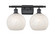 Ballston LED Bath Vanity in Matte Black (405|516-2W-BK-G1216-8WM)