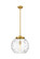 Franklin Restoration LED Pendant in Satin Gold (405|221-1S-SG-G1215-14)