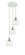 Ballston LED Pendant in White Polished Chrome (405|113B-3P-WPC-G122-6)