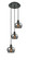 Ballston Three Light Pendant in Matte Black (405|113B-3P-BK-G93)