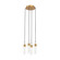Lassell LED Chandelier in Natural Brass (182|SLCH39927NB)