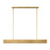 Pench LED Linear Chandelier in Natural Brass (182|KWLS34927NB)