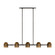 Octavia LED Linear Chandelier in Blackened Bronze/Bright Worn Brass (182|AKLS33727BDZ/BWB)