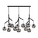 Sedona 12 Light Chandelier in Nightshade Black (182|700SDNMPL3KB)