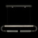 Antonia LED Linear Pendant in Black/Brass/Smoke (48|924140-112ST)
