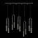 Antonia LED Linear Pendant in Black/Brass/No Parchment (48|923140-110ST)