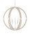 Bastian Six Light Chandelier in Sugar White/Sandstone (142|9000-1131)