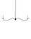 Saxon Collection Two Light Chandelier in Zanzibar Black (142|9000-1126)