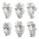 Self-Portrait Wall Decor, Set/6 in Matte White (52|04358)