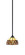 Zilo One Light Mini Pendant in Matte Black (200|560-MB-9975)
