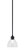 Zilo One Light Mini Pendant in Matte Black (200|560-MB-4760)