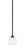 Zilo One Light Mini Pendant in Matte Black (200|560-MB-4101)