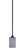 Zilo One Light Mini Pendant in Matte Black (200|560-MB-4062)