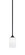 Zilo One Light Mini Pendant in Matte Black (200|560-MB-310)