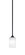 Zilo One Light Mini Pendant in Matte Black (200|560-MB-3001)
