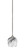 Zilo One Light Mini Pendant in Graphite (200|560-GP-4819)