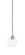 Zilo One Light Mini Pendant in Graphite (200|560-GP-4810)