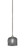 Zilo One Light Mini Pendant in Graphite (200|560-GP-4612)