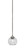 Zilo One Light Mini Pendant in Graphite (200|560-GP-4102)