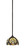 Zilo One Light Mini Pendant in Dark Granite (200|560-DG-9945)