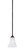Zilo One Light Mini Pendant in Dark Granite (200|560-DG-729)