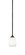 Zilo One Light Mini Pendant in Dark Granite (200|560-DG-615)