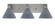 Edge Three Light Bath Bar in Brushed Nickel (200|1163-BN-4052)