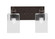 Edge Two Light Bath Bar in Espresso (200|1162-ES-530)