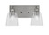 Edge Two Light Bath Bar in Brushed Nickel (200|1162-BN-461)