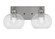 Edge Two Light Bath Bar in Brushed Nickel (200|1162-BN-202)