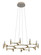 Nexus LED Chandelier in Warm Silver Leaf (68|258-012-WSL)