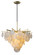 Serenity One Light Chandelier in Gold Leaf W Polished Stainless (68|228-42-GL/SS)