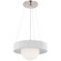 Arena LED Chandelier in Polished Nickel and White Glass (268|WS 5000PN/WHT-WG)