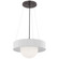 Arena LED Chandelier in Bronze and White Glass (268|WS 5000BZ/WHT-WG)