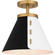 Quoizel Semi-Flush Mount One Light Semi Flush Mount in Brushed Weathered Brass (10|QSF6224BWS)
