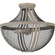 Hallie Two Light Semi Flush Mount in Distressed Grey Wood (10|HLE1715DGW)