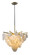 Serenity One Light Chandelier in Gold Leaf W Polished Stainless (68|228-43-GL/SS)