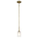 Shailene One Light Mini Pendant in Natural Brass (12|43674NBR)