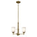 Shailene Three Light Mini Chandelier in Natural Brass (12|43670NBR)