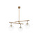 Wade Three Light Chandelier in Patina Brass (67|F1044-PBR)