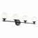 Benno Four Light Vanity in Black (12|55173BK)