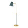 Georgann One Light Floor Lamp in Aged Brass/Soft Studio Green (428|HL891401-AGB/SSG)